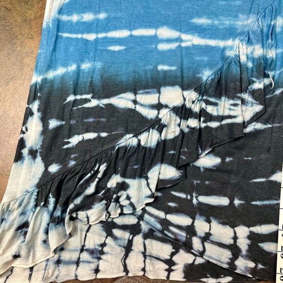 NWT Yak & Yeti Casual Tye Dye Ombré Ruffle Tank Small - Picture 5 of 8